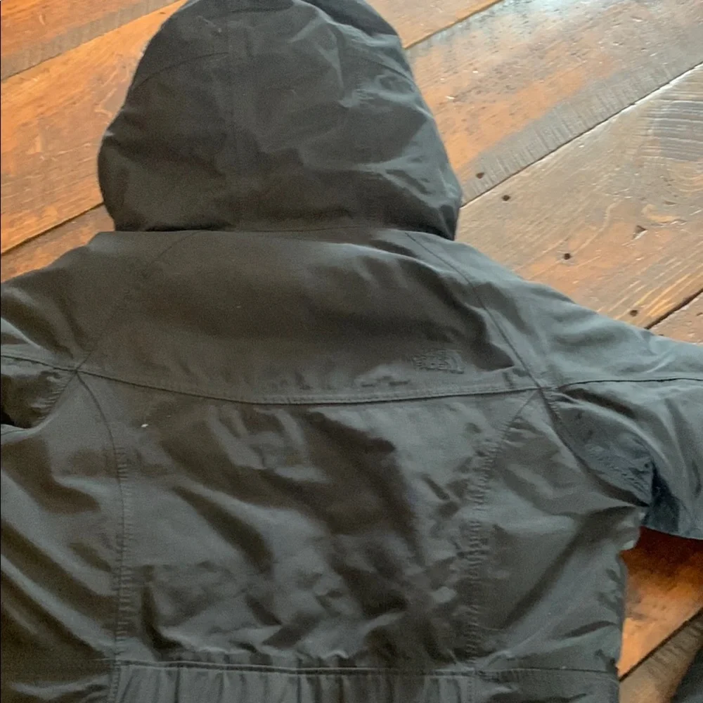 Women's Black Hooded Jacket - Picture 6 of 7